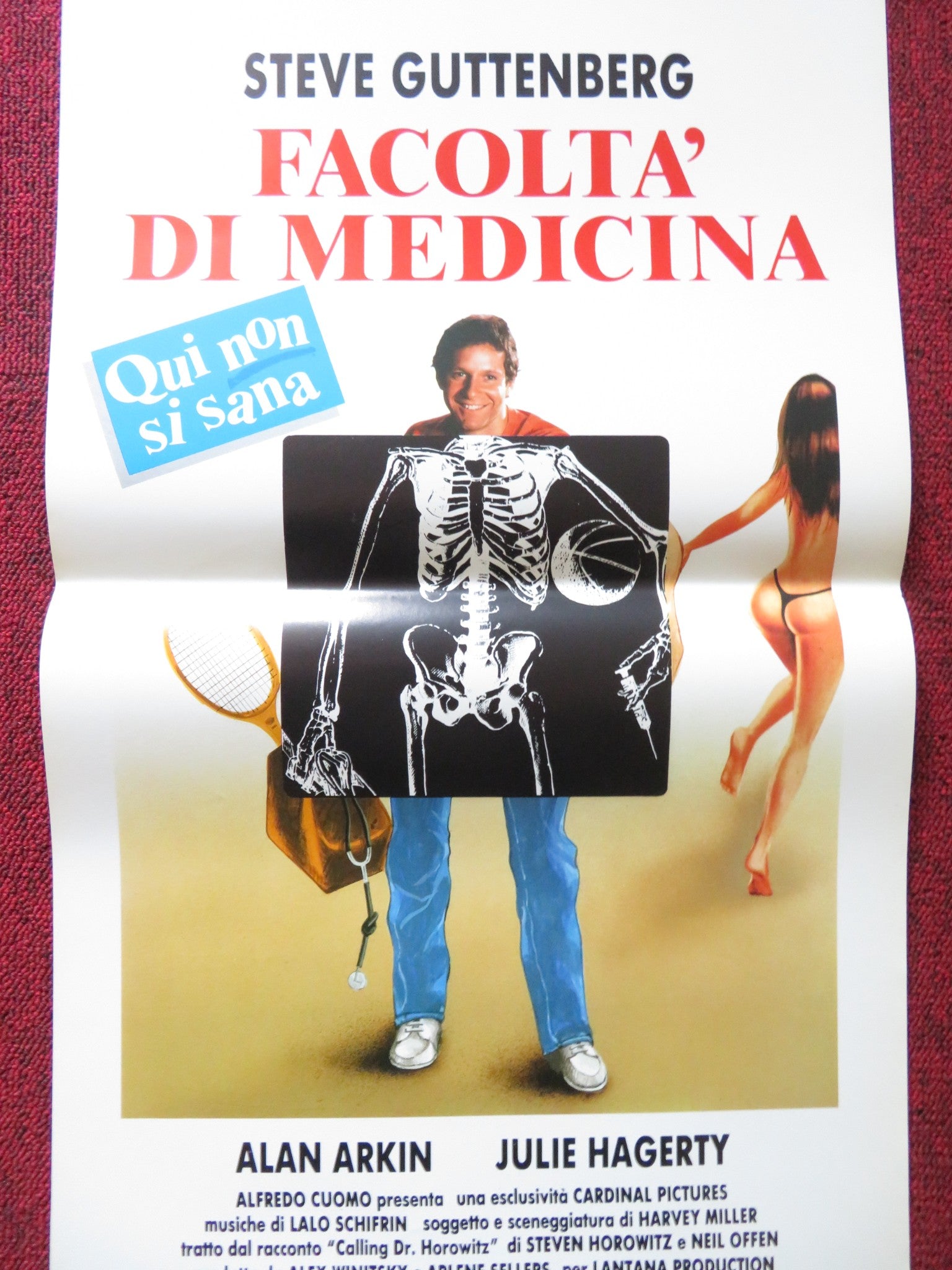 BAD MEDICINE ITALIAN LOCANDINA POSTER STEVE GUTTENBERG ALAN ARKIN 1988 Rendezvous Cinema Movie posters