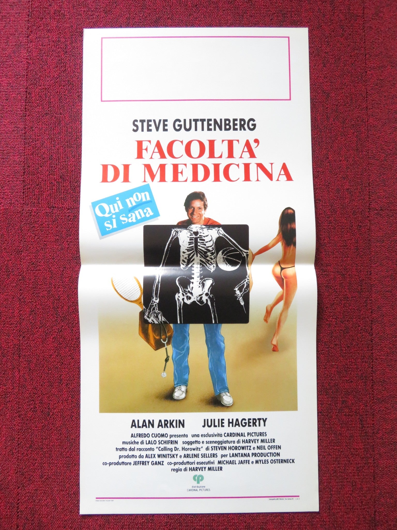 BAD MEDICINE ITALIAN LOCANDINA POSTER STEVE GUTTENBERG ALAN ARKIN 1988 Rendezvous Cinema Movie posters