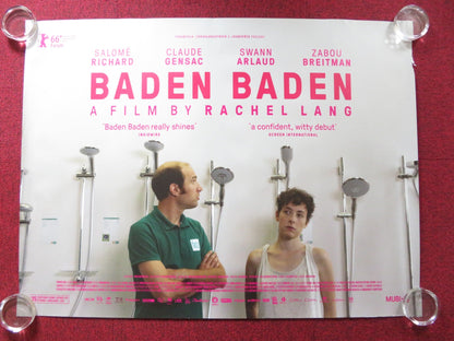 BADEN BADEN UK QUAD (30"x 40") ROLLED POSTER SALOME RICHARD CLAUDE GENSAC 2016 Rendezvous Cinema Movie posters
