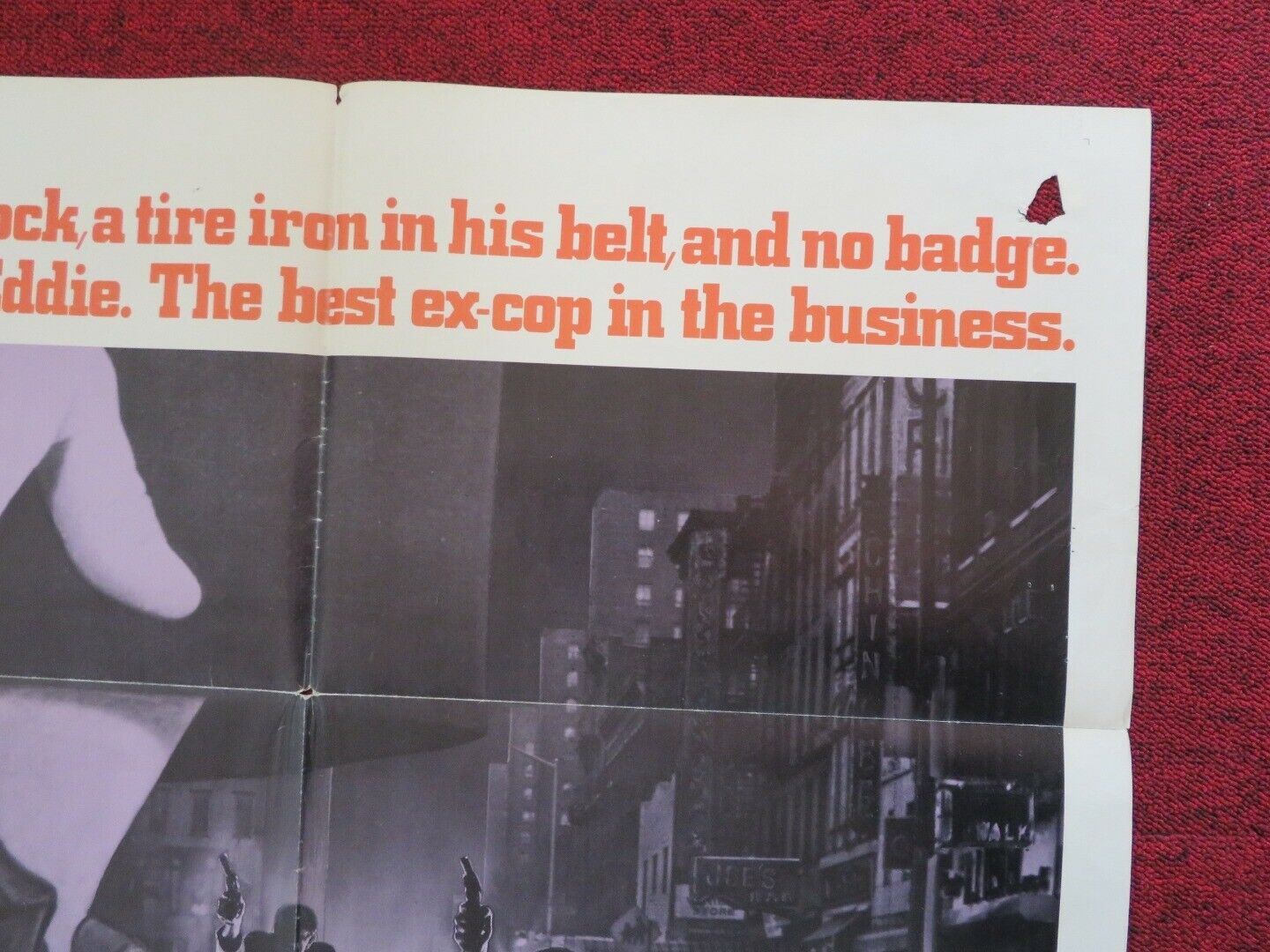 BADGE 373 FOLDED US ONE SHEET POSTER ROBERT DUVALL VERNA BLOOM 1973 Movie posters