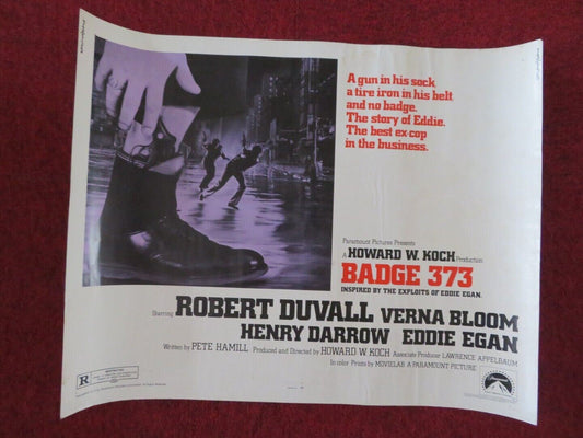 BADGE 373 US HALF SHEET (22"x 28") POSTER ROBERT DUVALL VERNA BLOOM 1973 Movie posters