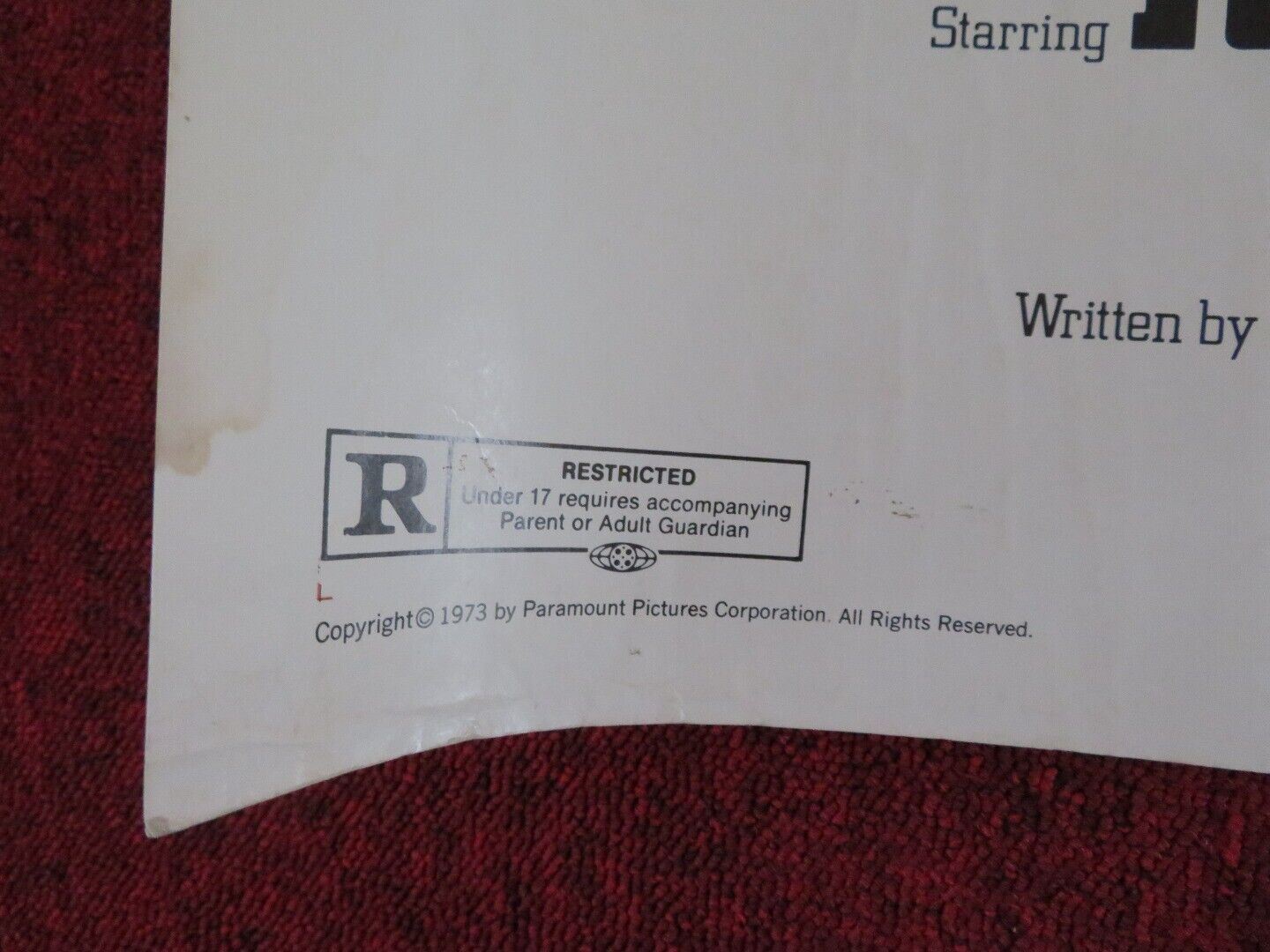 BADGE 373 US HALF SHEET (22"x 28") POSTER ROBERT DUVALL VERNA BLOOM 1973 Movie posters