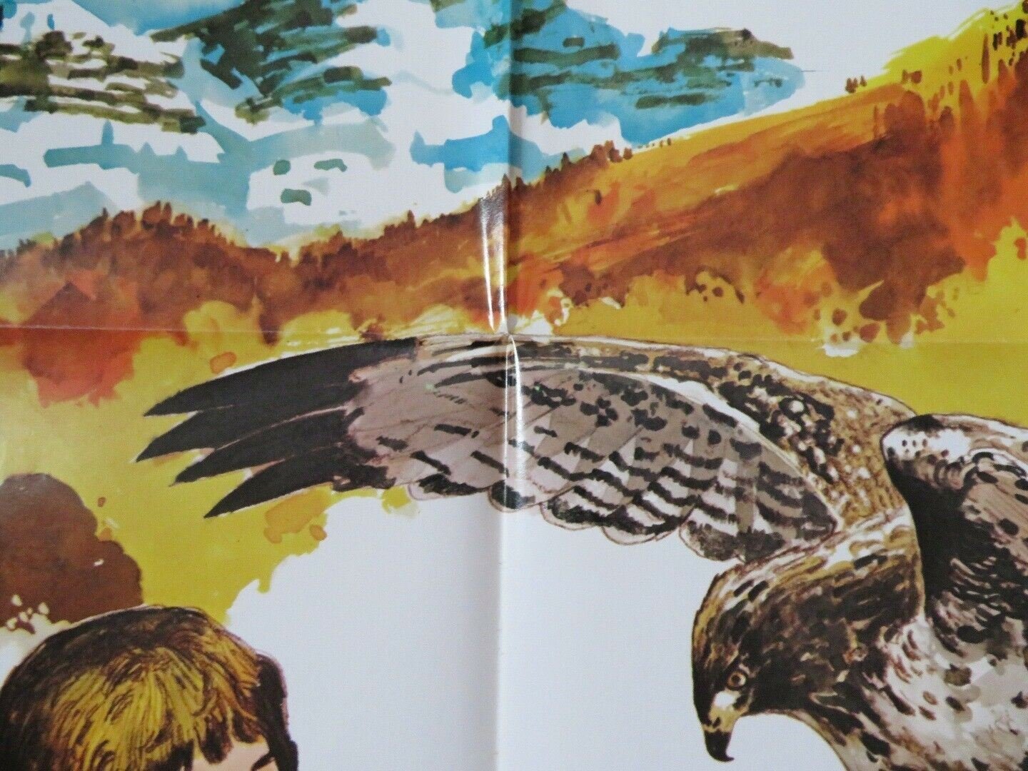 BAKER'S HAWK FOLDED US ONE SHEET POSTER CLINT WALKER BURL IVES 1976 Movie posters