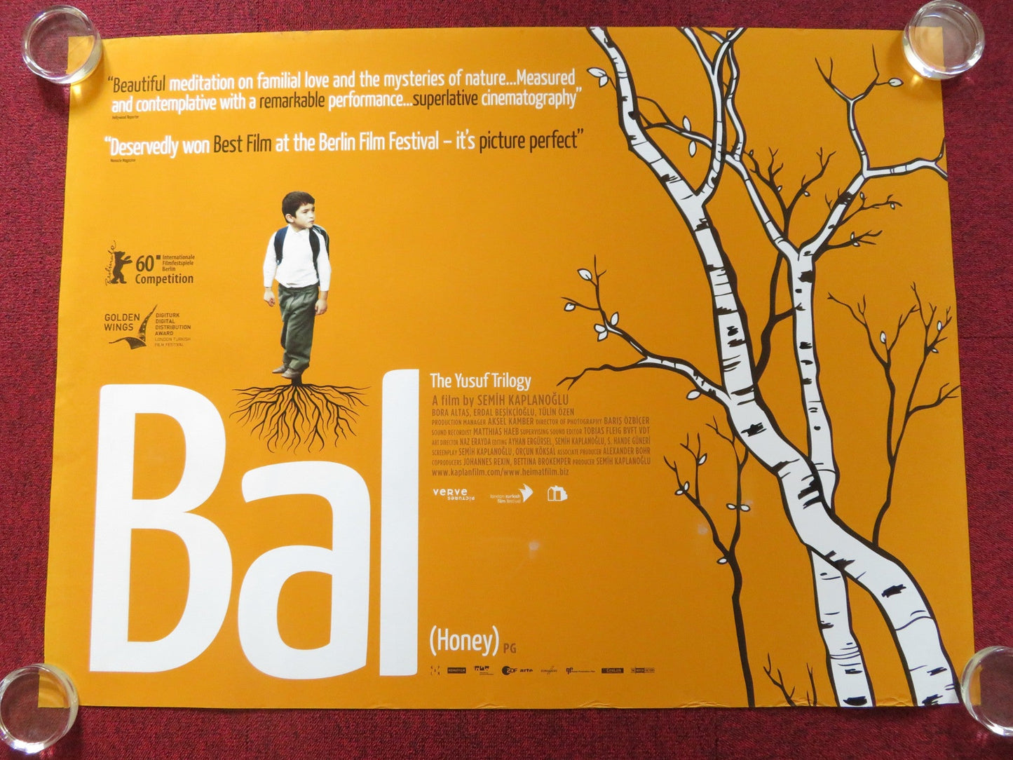 BAL (HONEY) UK QUAD ROLLED POSTER BORA ALTAS ERDAL BESIKCIOGLU 2010 Rendezvous Cinema Movie posters