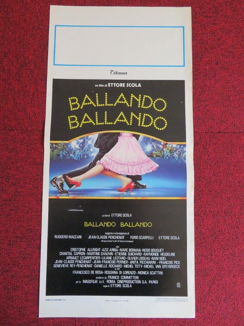 BALLANDO BALLANDO / Le Bal ITALIAN LOCANDINA (27.5"x13") POSTER 1983 Movie posters