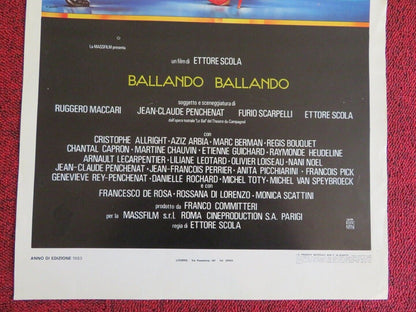 BALLANDO BALLANDO / Le Bal ITALIAN LOCANDINA (27.5"x13") POSTER 1983 Movie posters