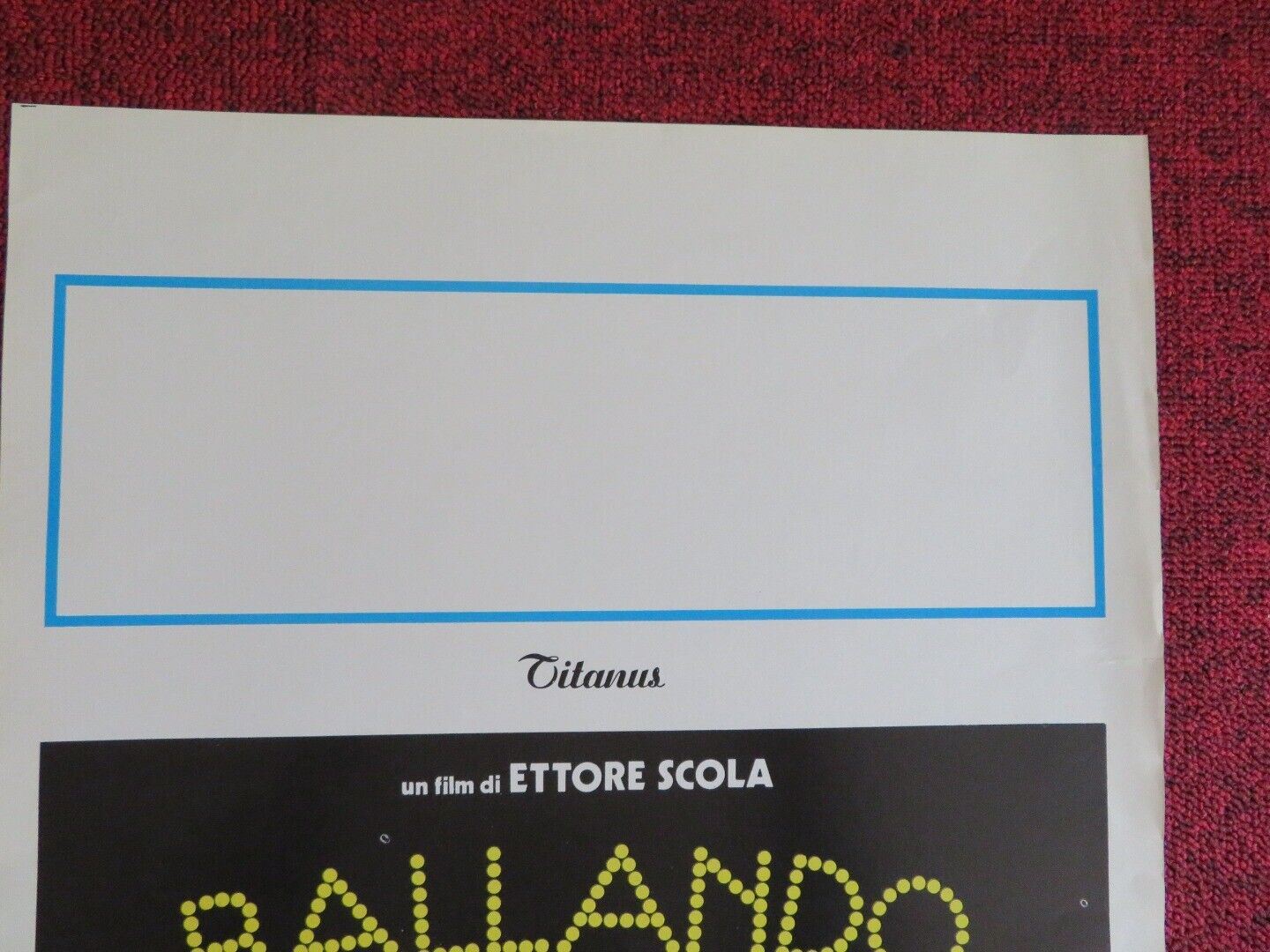BALLANDO BALLANDO / Le Bal ITALIAN LOCANDINA (27.5"x13") POSTER 1983 Movie posters