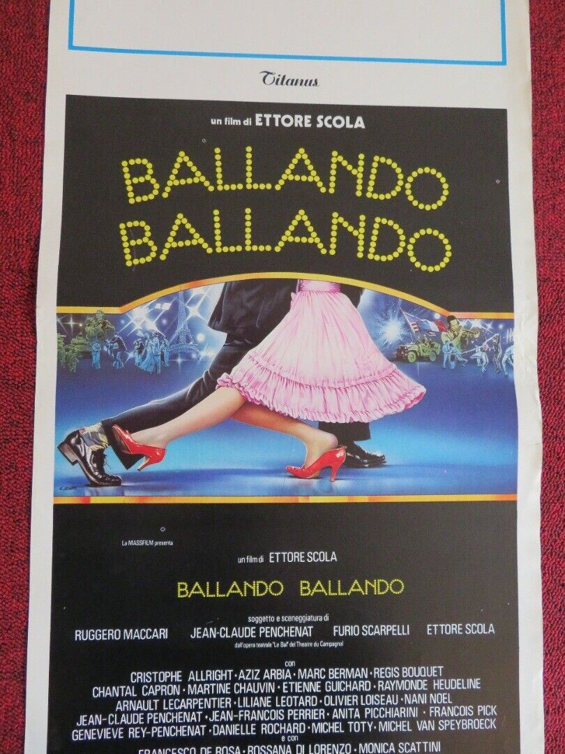 BALLANDO BALLANDO / Le Bal ITALIAN LOCANDINA (27.5"x13") POSTER 1983 Movie posters