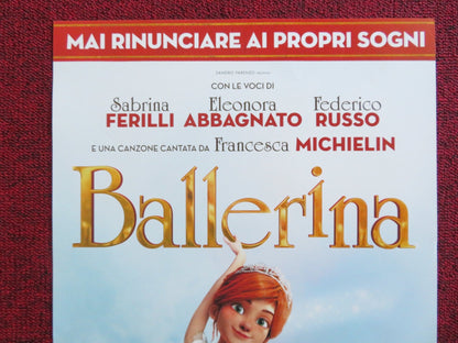BALLERINA / LEAP! ITALIAN LOCANDINA POSTER ELLE FANNING DANE DEHAAN 2016 Rendezvous Cinema Movie posters