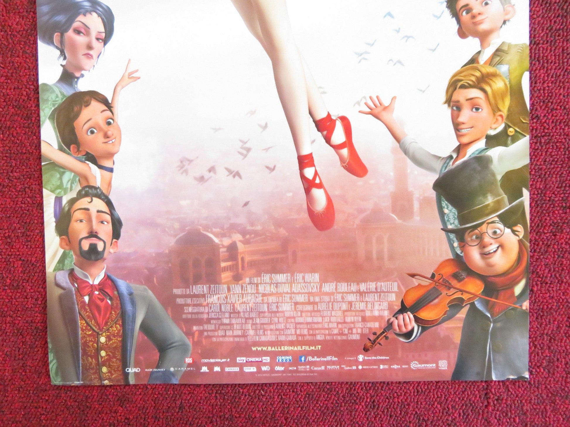 BALLERINA / LEAP! ITALIAN LOCANDINA POSTER ELLE FANNING DANE DEHAAN 2016 Rendezvous Cinema Movie posters