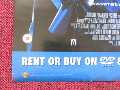 BALLISTIC ECKS VS. SEVER VHS VIDEO POSTER ANTONIO BANDERAS LUCY LIU 2002 Rendezvous Cinema Movie posters