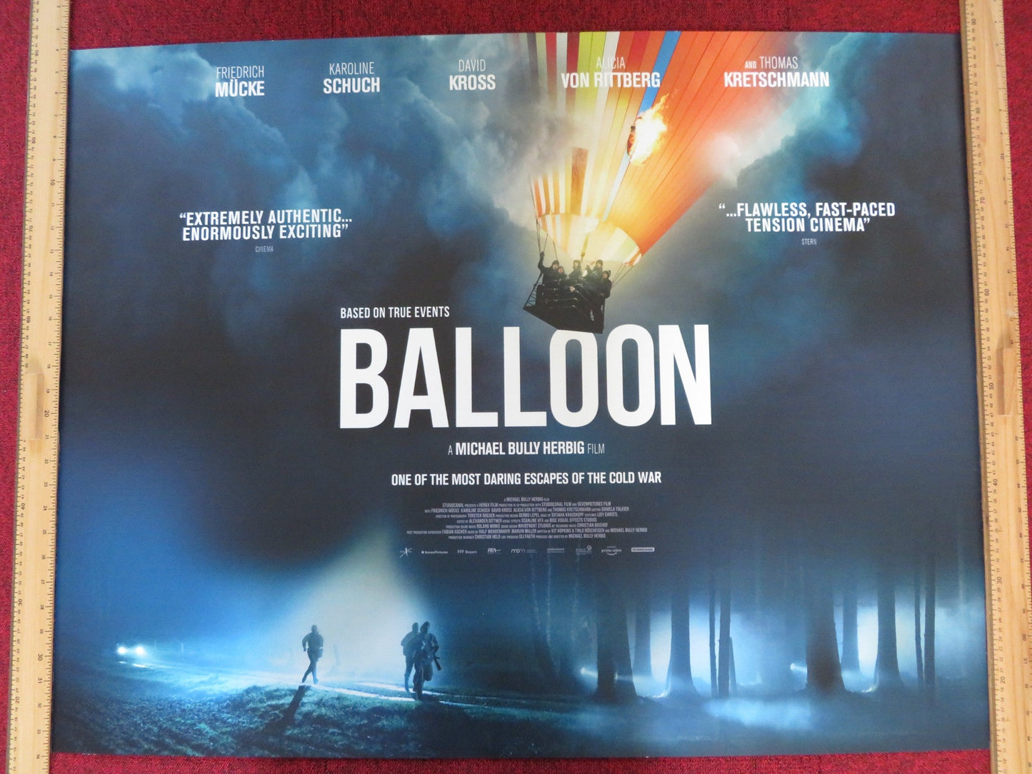 BALLOON UK QUAD (30"x 40") ROLLED POSTER FRIEDRICH MUCKE KAROLINE SCHUCH 2018 Rendezvous Cinema Movie posters