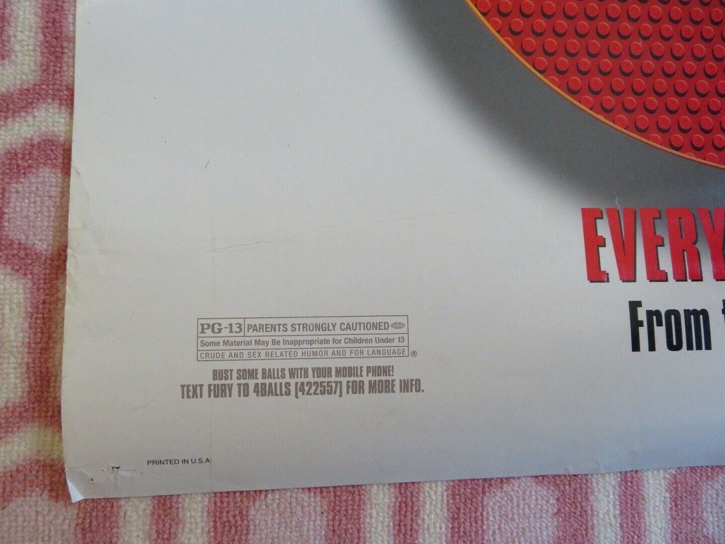 BALLS OF FURY US ROLLED POSTER DAN FOGLER GEORGE LOPEZ 2007 Movie posters