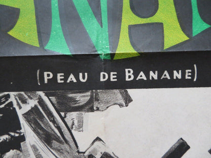 BANANA PEEL FOLDED ARGENTINA ONE SHEET POSTER JEANNE MOREAU JEAN PAUL BELMONDO Movie posters