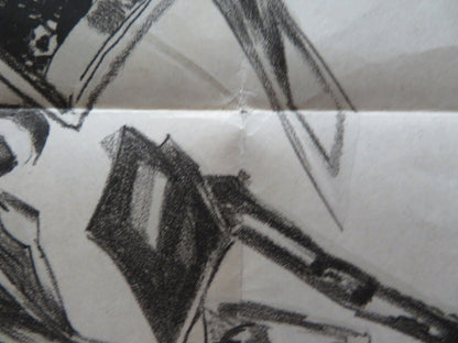 BANANA PEEL FOLDED ARGENTINA ONE SHEET POSTER JEANNE MOREAU JEAN PAUL BELMONDO Movie posters