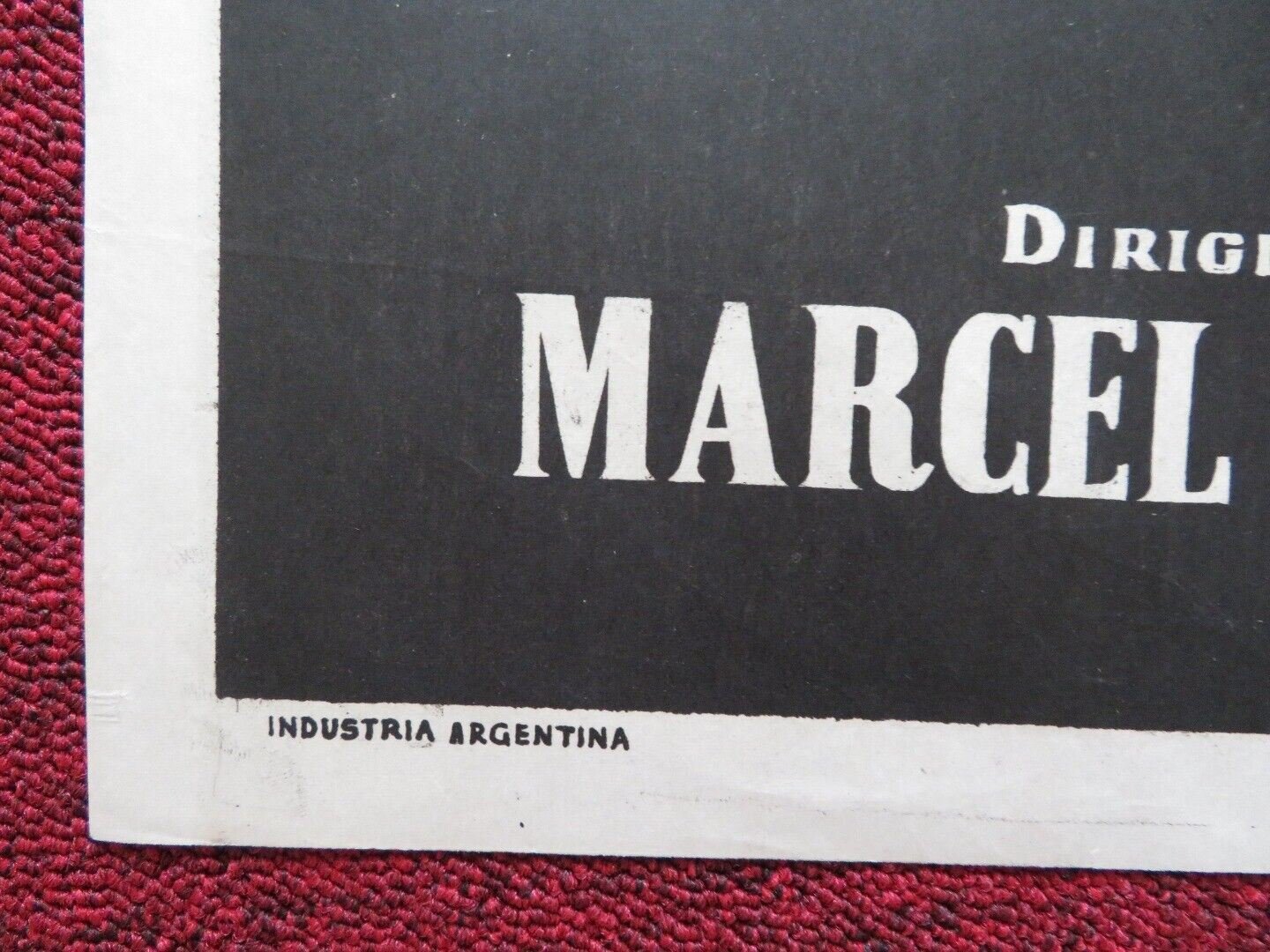 BANANA PEEL FOLDED ARGENTINA ONE SHEET POSTER JEANNE MOREAU JEAN PAUL BELMONDO Movie posters