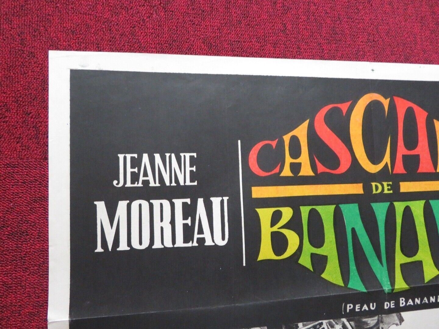 BANANA PEEL FOLDED ARGENTINA ONE SHEET POSTER JEANNE MOREAU JEAN PAUL BELMONDO Movie posters