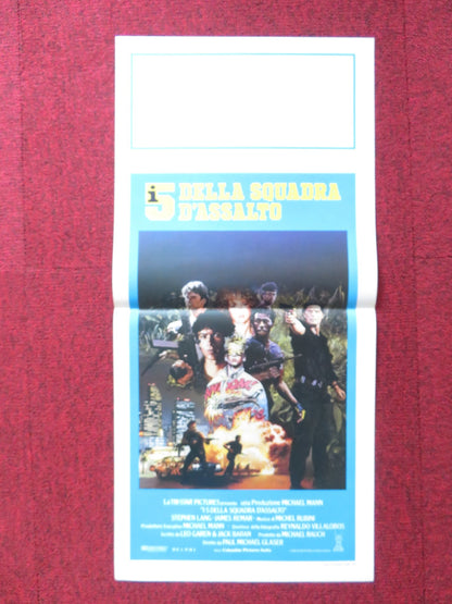 BAND OF THE HAND ITALIAN LOCANDINA POSTER STEPHEN LANG MICHAEL CARMINE 1986 Rendezvous Cinema Movie posters