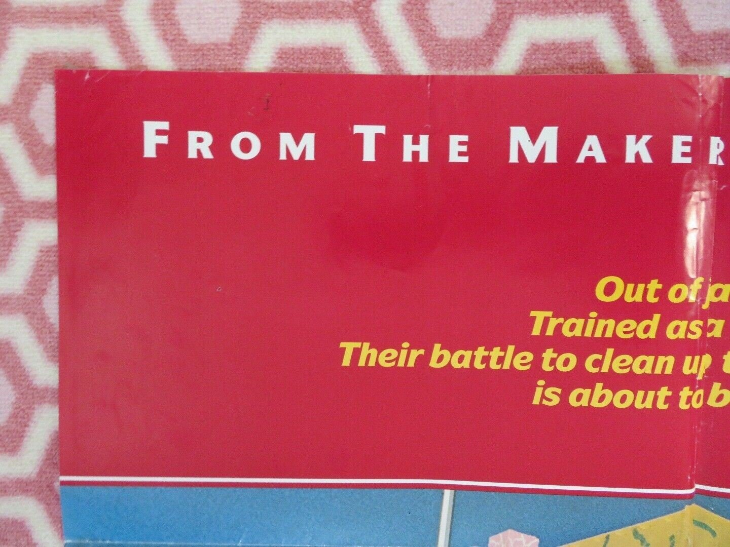 BAND OF THE HAND US FOLDED ONE SHEET POSTER STEPHEN LANG JAMES REMAR 1986 Movie posters