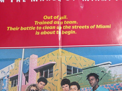 BAND OF THE HAND US FOLDED ONE SHEET POSTER STEPHEN LANG JAMES REMAR 1986 Movie posters