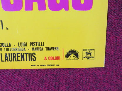 BANDITS IN ROME - A ITALIAN FOTOBUSTA POSTER JOHN CASSAVETES G.FERZETTI 1968 Rendezvous Cinema Movie posters