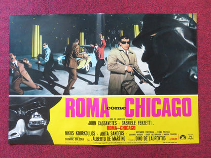 BANDITS IN ROME - F ITALIAN FOTOBUSTA POSTER JOHN CASSAVETES G. FERZETTI 1968 Rendezvous Cinema Movie posters