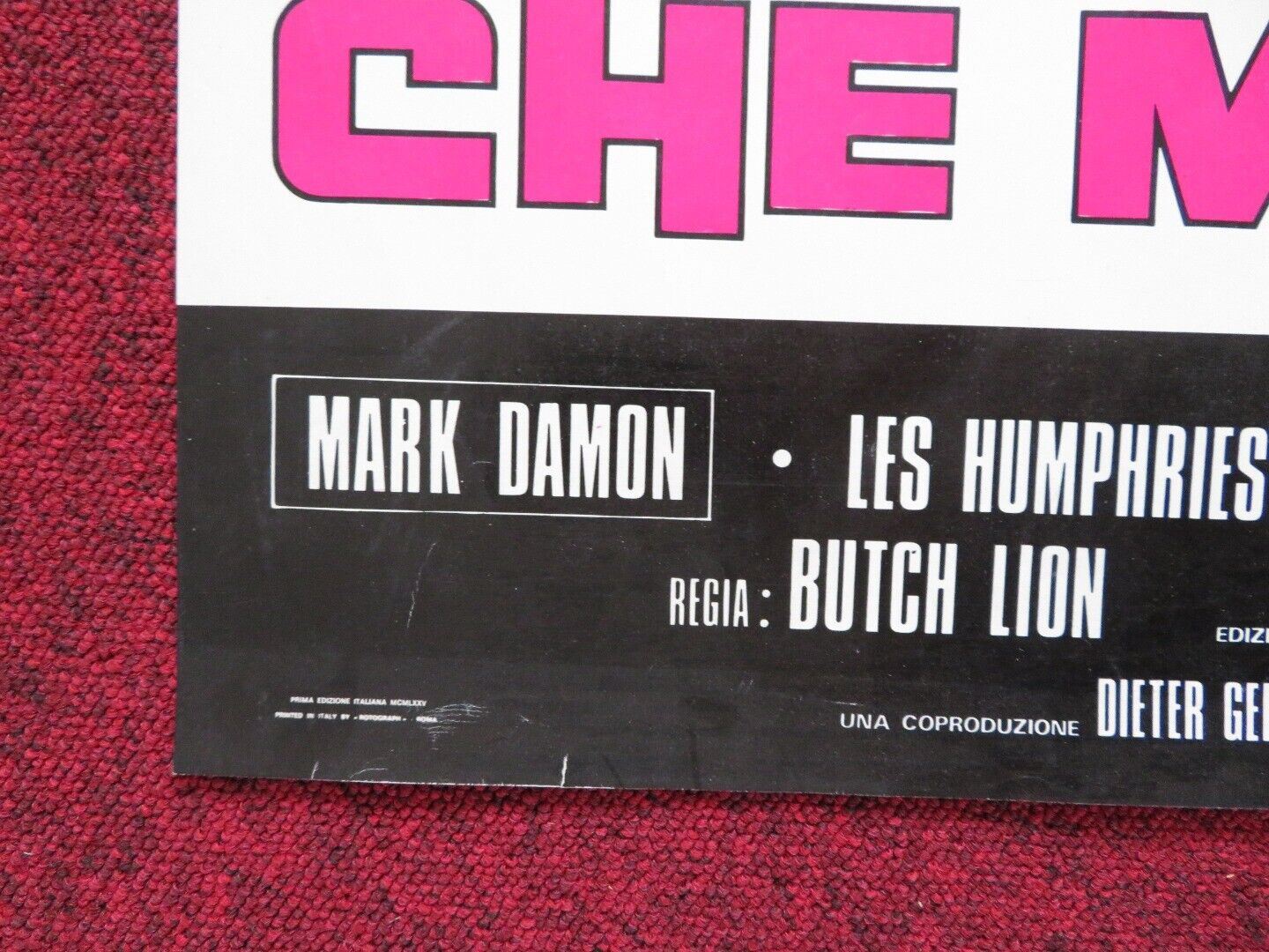 BANG, AND THE ANGELS SING ITALIAN FOGLIO ROLLED POSTER MARK DAMON CRIS HUERTA Movie posters