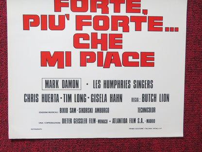 BANG, AND THE ANGELS SING ITALIAN LOCANDINA POSTER MARK DAMON L. HUMPHRIES 1974 Rendezvous Cinema Movie posters