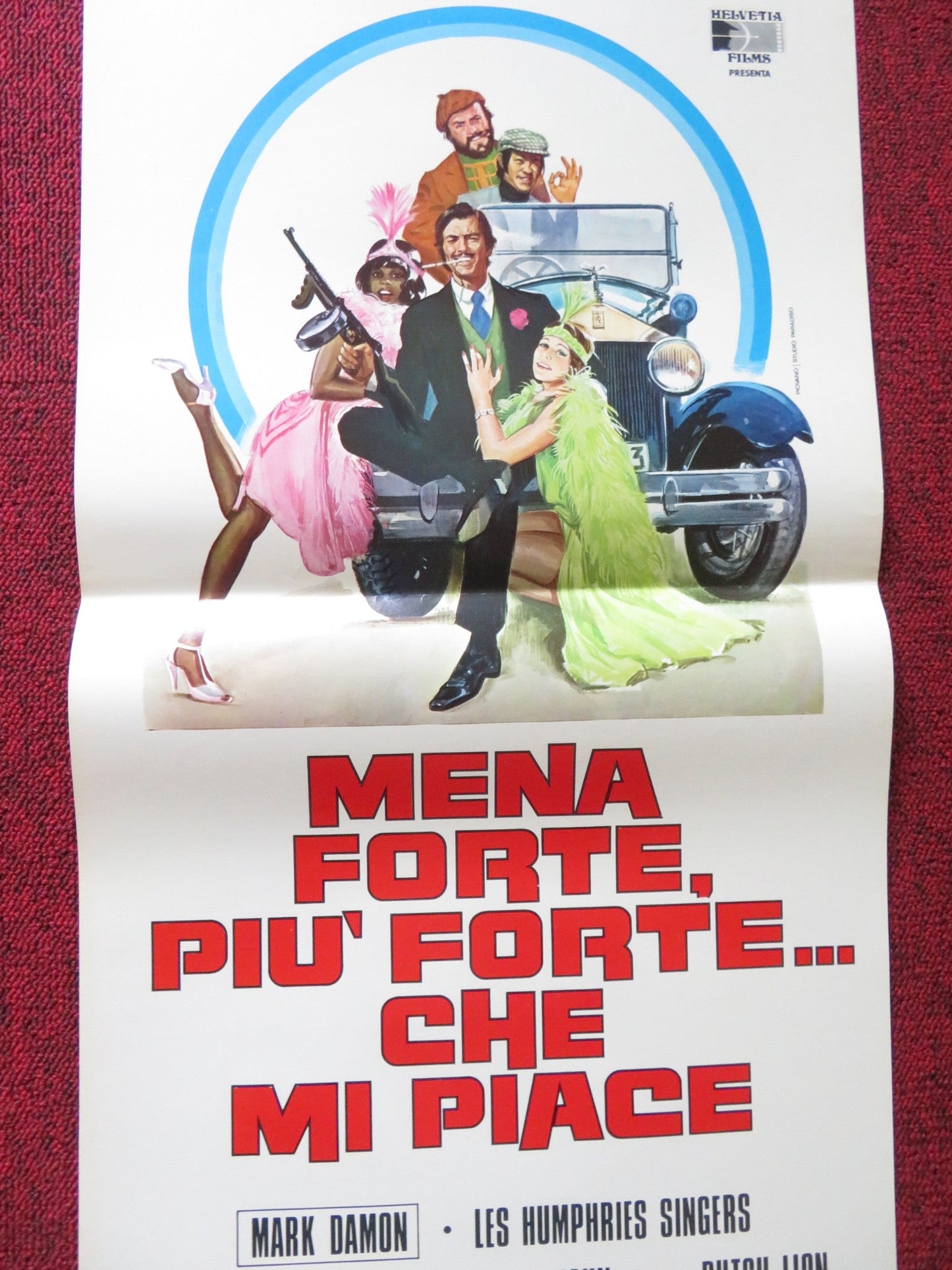 BANG, AND THE ANGELS SING ITALIAN LOCANDINA POSTER MARK DAMON L. HUMPHRIES 1974 Rendezvous Cinema Movie posters