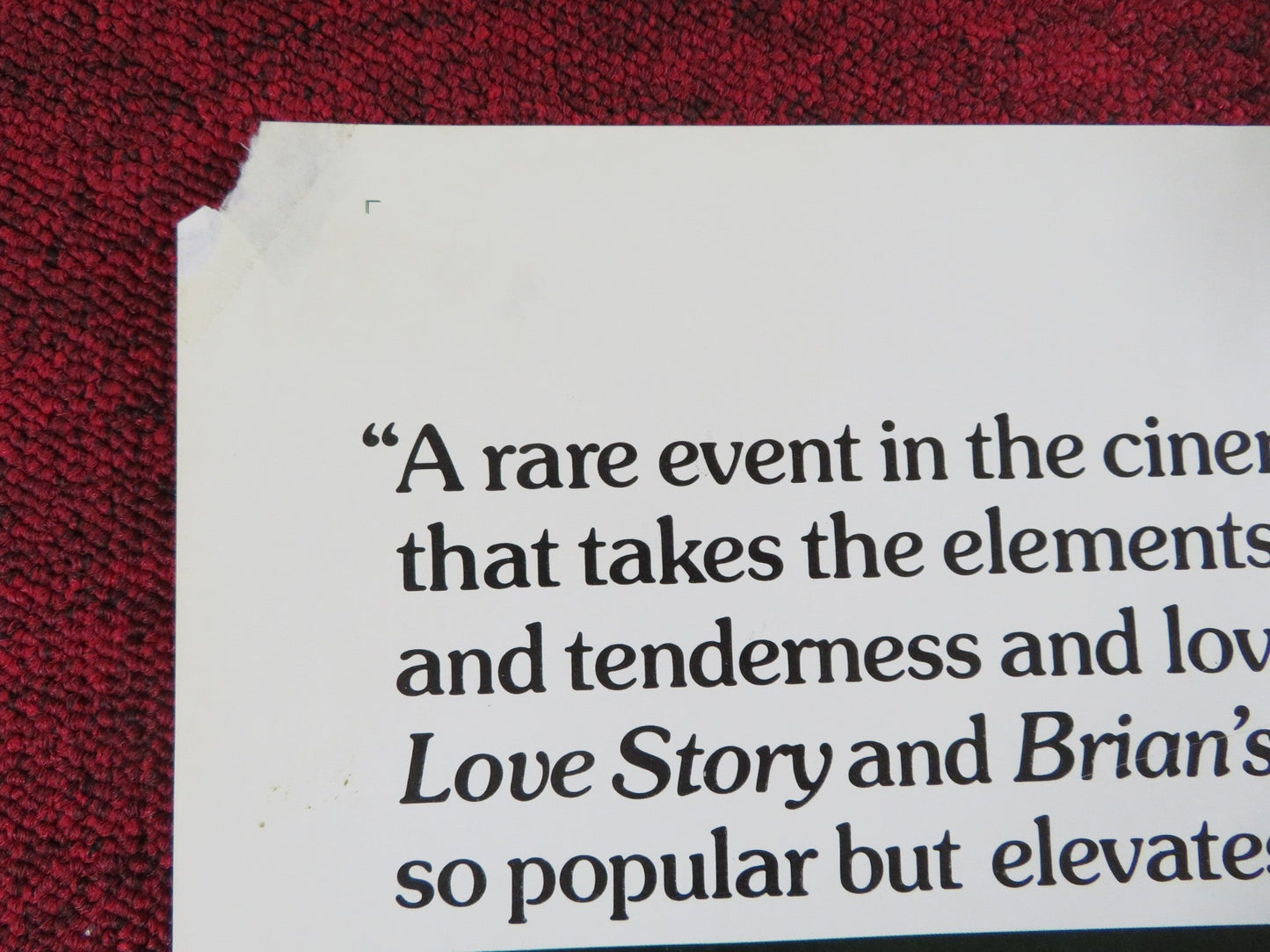 BANG THE DRUM SLOWLY FOLDED US ONE SHEET POSTER ROBERT DE NIRO M.MORIARTY 1973 Rendezvous Cinema Movie posters