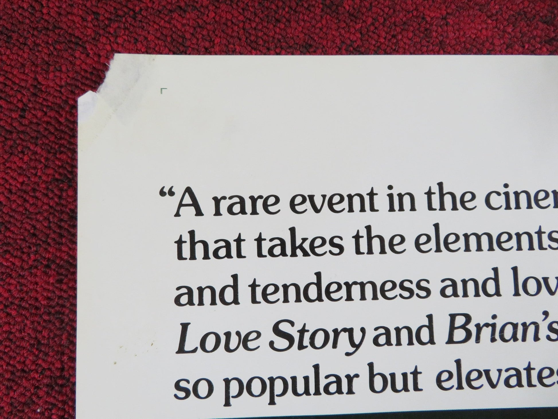 BANG THE DRUM SLOWLY FOLDED US ONE SHEET POSTER ROBERT DE NIRO M.MORIARTY 1973 Rendezvous Cinema Movie posters