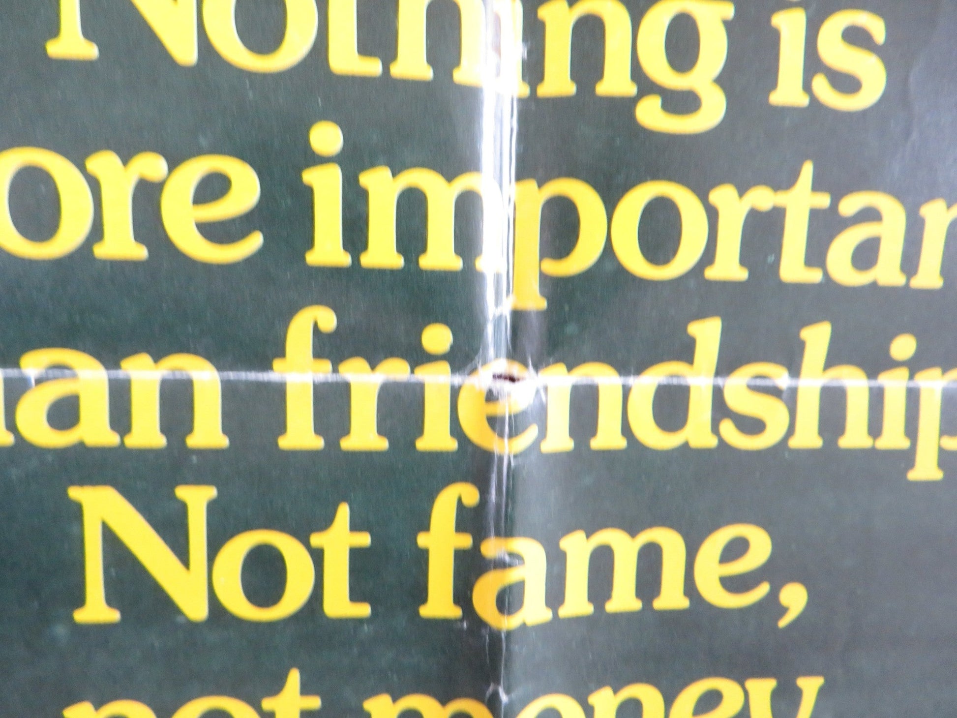 BANG THE DRUM SLOWLY FOLDED US ONE SHEET POSTER ROBERT DE NIRO M.MORIARTY 1973 Rendezvous Cinema Movie posters