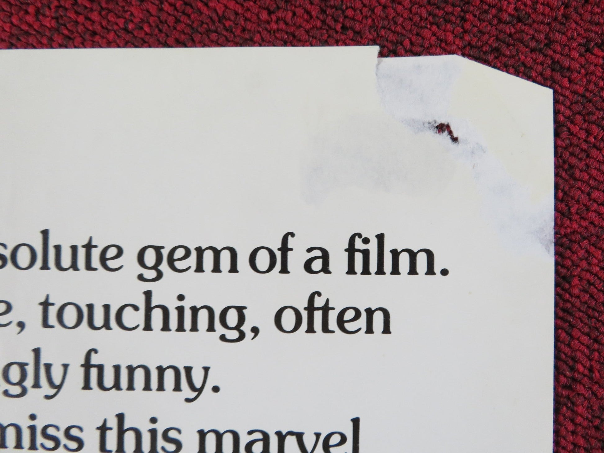 BANG THE DRUM SLOWLY FOLDED US ONE SHEET POSTER ROBERT DE NIRO M.MORIARTY 1973 Rendezvous Cinema Movie posters