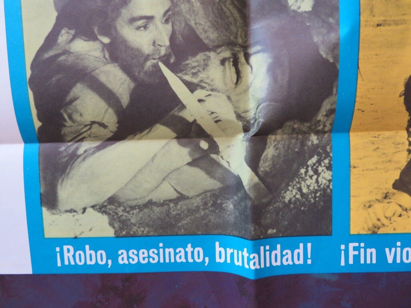 BARABAS SPANISH ONE SHEET FOLDED POSTER ANTHONY QUINN SILVANA MANGANO 1961 - Rendezvous Cinema