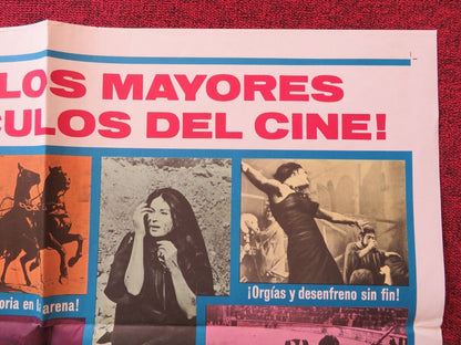 BARABAS SPANISH ONE SHEET FOLDED POSTER ANTHONY QUINN SILVANA MANGANO 1961 - Rendezvous Cinema