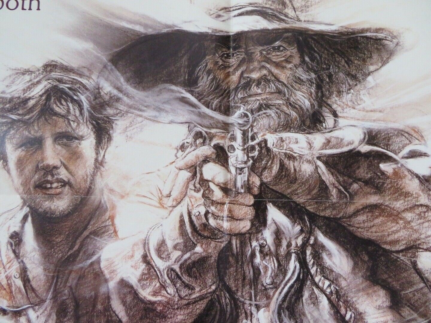 BARBAROSA FOLDED US ONE SHEET POSTER GARY BUSEY WILLIE NELSON 1982 Movie posters