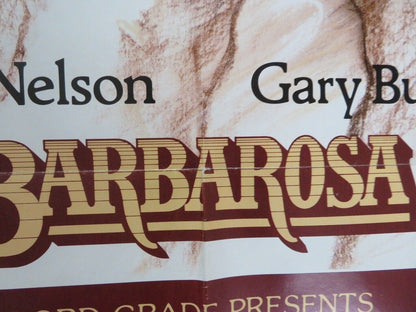 BARBAROSA FOLDED US ONE SHEET POSTER GARY BUSEY WILLIE NELSON 1982 Movie posters