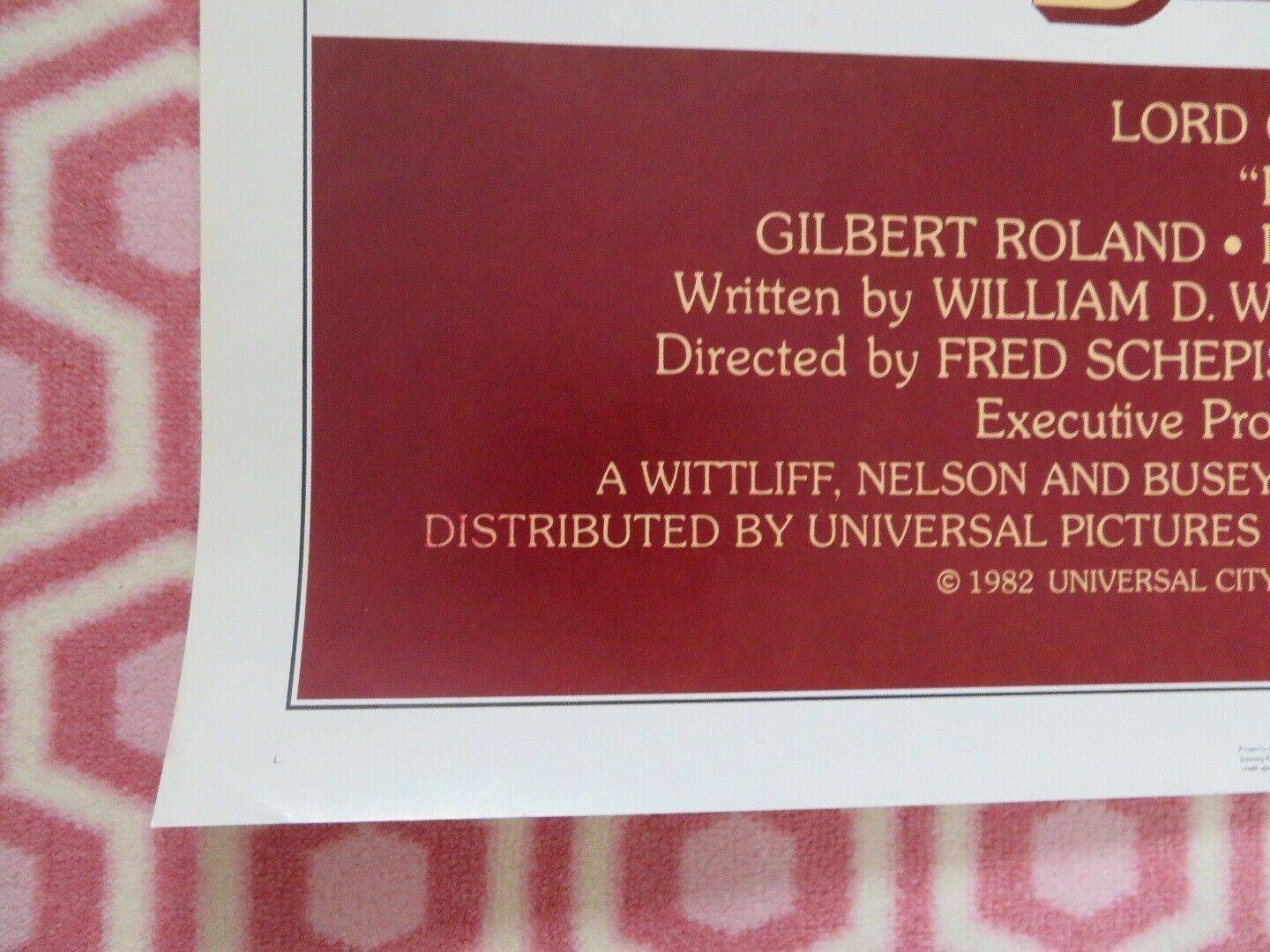 BARBAROSA FOLDED US ONE SHEET POSTER GARY BUSEY WILLIE NELSON 1982 Movie posters