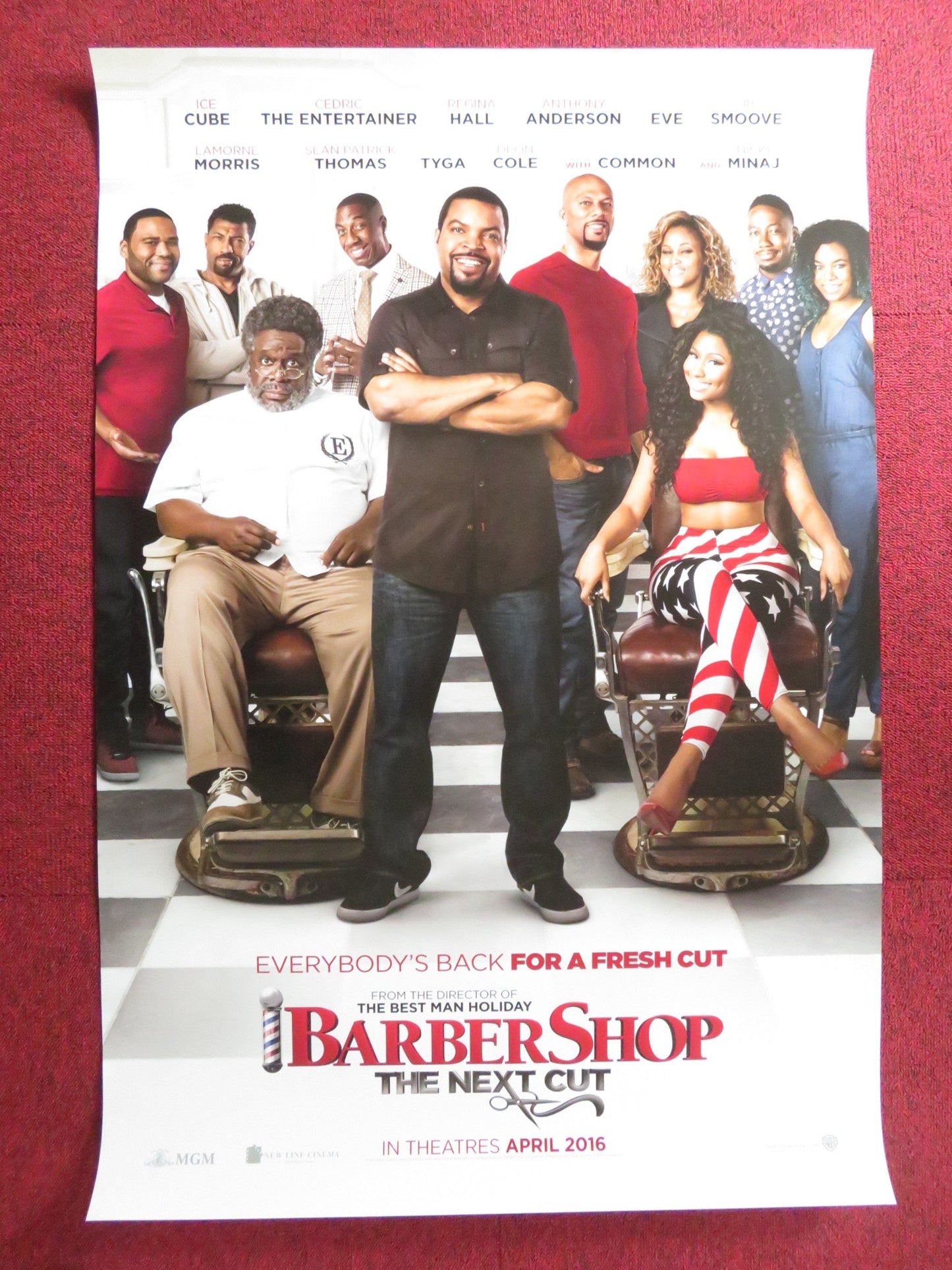 BARBERSHOP: THE NEXT CUT US ONE SHEET ROLLED POSTER ICE CUBE 2016 Rendezvous Cinema Movie posters