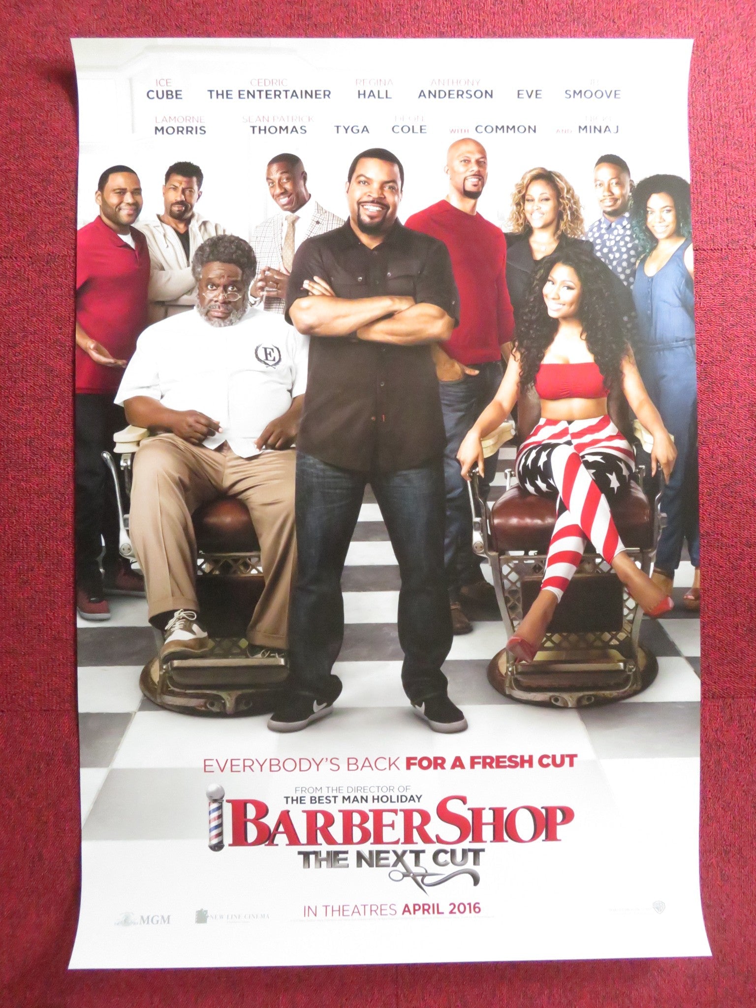 BARBERSHOP: THE NEXT CUT US ONE SHEET ROLLED POSTER ICE CUBE 2016 Rendezvous Cinema Movie posters