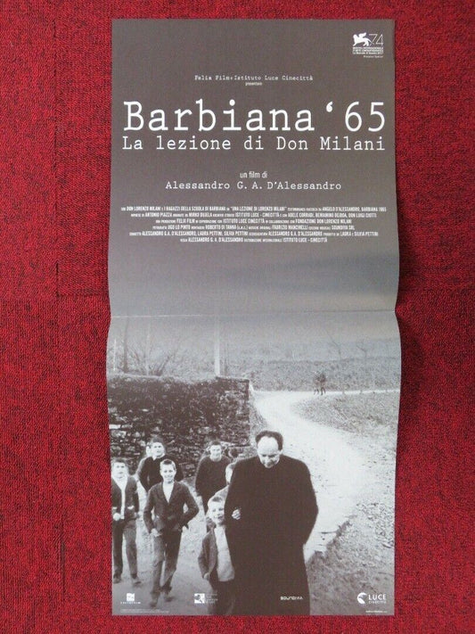 BARBIANA 65 LA LEZIONE DI DON MILANI ITALIAN LOCANDINA (26.5"x12.5") POSTER 2017 Movie posters