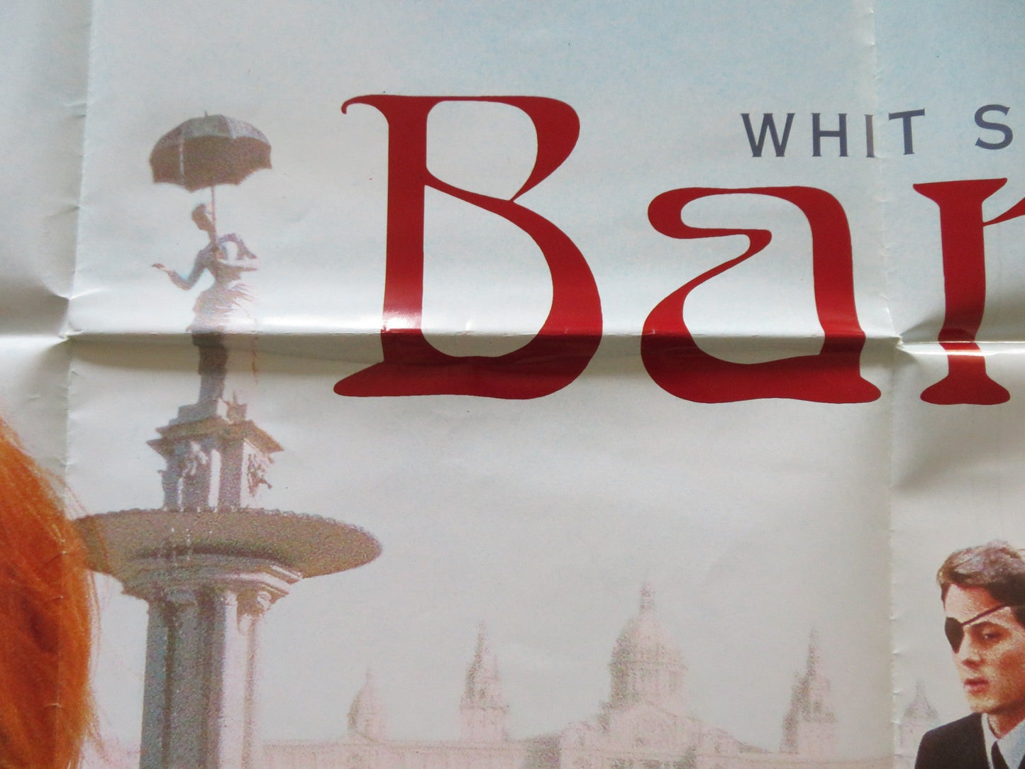 BARCELONA UK QUAD POSTER FOLDED CHRIS EIGEMAN TAYLOR NICHOLS 1994 Rendezvous Cinema Movie posters