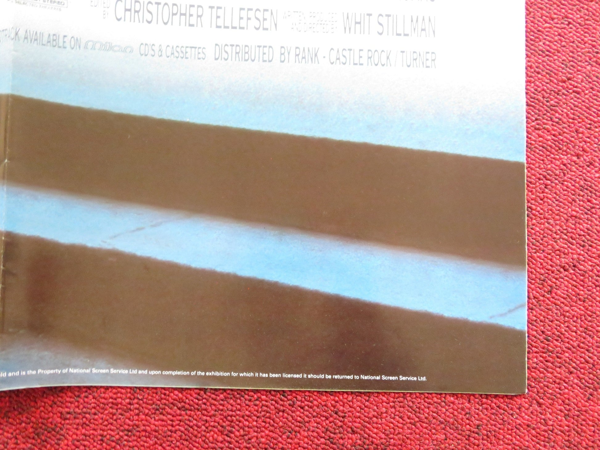 BARCELONA UK QUAD POSTER FOLDED CHRIS EIGEMAN TAYLOR NICHOLS 1994 Rendezvous Cinema Movie posters