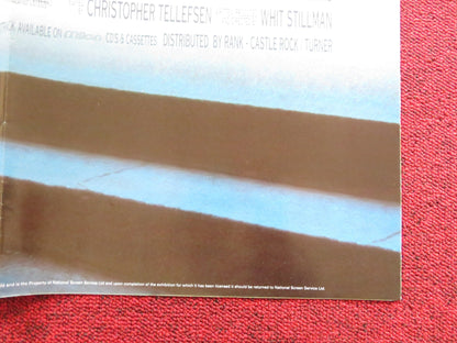 BARCELONA UK QUAD POSTER FOLDED CHRIS EIGEMAN TAYLOR NICHOLS 1994 Rendezvous Cinema Movie posters