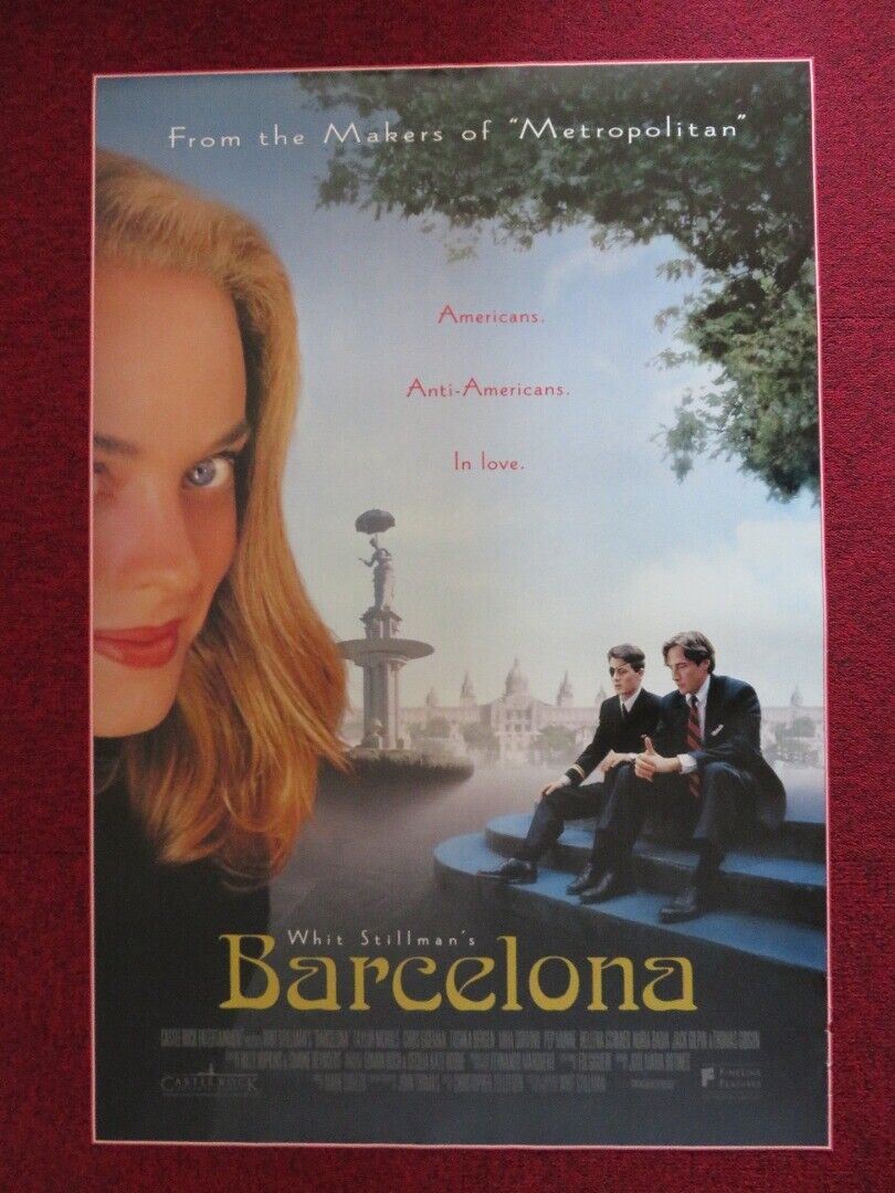 BARCELONA US ONE SHEET ROLLED POSTER TAYLOR NICHOLS CHRIS EIGEMAN 1994 Movie posters