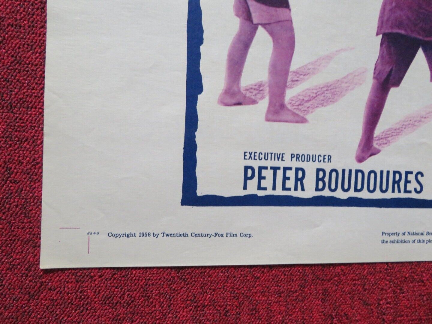 BAREFOOT BATTALION FOLDED US ONE SHEET POSTER GREGG TALLAS 1956 - Rendezvous Cinema