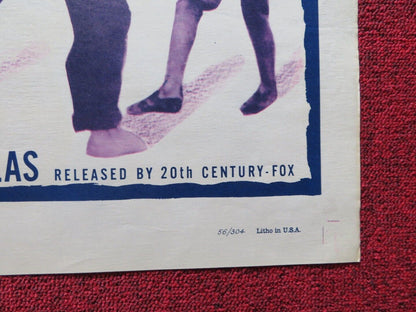 BAREFOOT BATTALION FOLDED US ONE SHEET POSTER GREGG TALLAS 1956 - Rendezvous Cinema