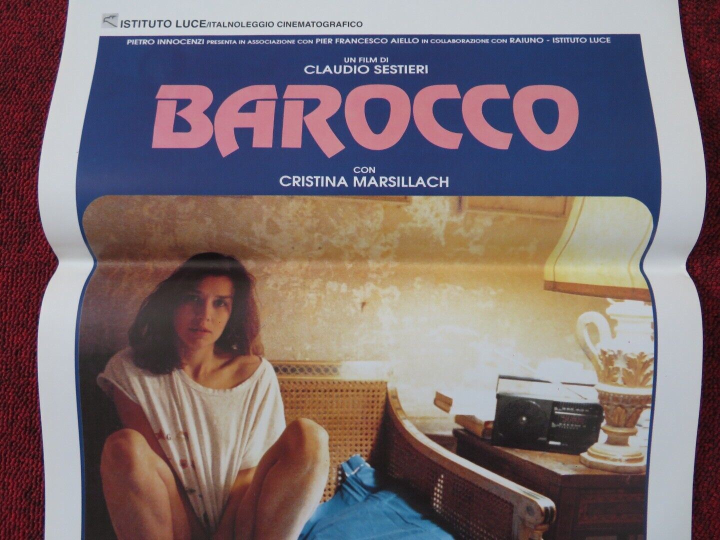 BAROCCO ITALIAN LOCANDINA (27.5"x13") POSTER MASSIMAO VENTURIELLO 1991 Movie posters