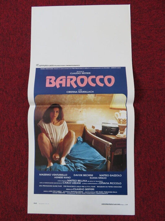 BAROCCO ITALIAN LOCANDINA (27.5"x13") POSTER MASSIMAO VENTURIELLO 1991 Movie posters
