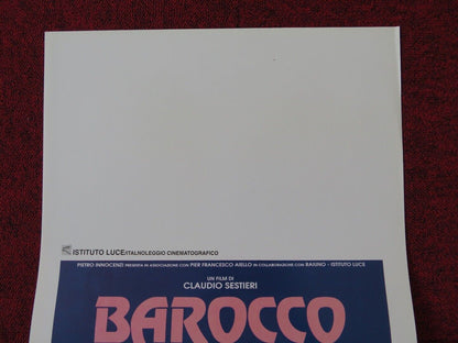 BAROCCO ITALIAN LOCANDINA (27.5"x13") POSTER MASSIMAO VENTURIELLO 1991 Movie posters